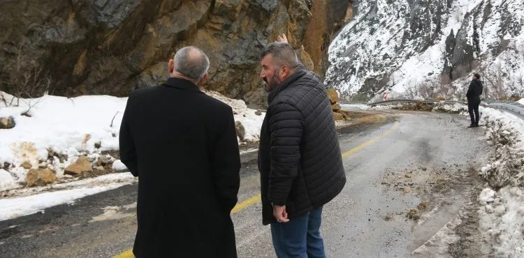 BAŞKAN ÖZTÜRK HEYELAN BÖLGESİNDE İNCELEMELERDE BULUNDU