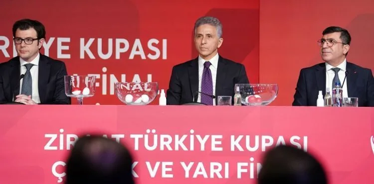 Ziraat Türkiye Kupası'nda çeyrek ve yarı final kura çekimi yapıldı