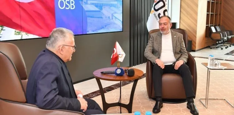 Büyükşehir Belediye Başkanı Büyükkılıç, Kayseri OSB Başkanı İmamoğlu ve yönetim kurulu üyelerini ziyaret etti