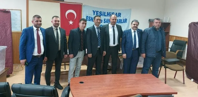 Yeşilhisar Esnaf Odası'nda yeni başkan seçildi