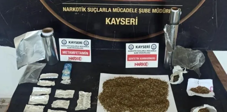 Kayseri'de uyuşturucu operasyonu: 1 gözaltı