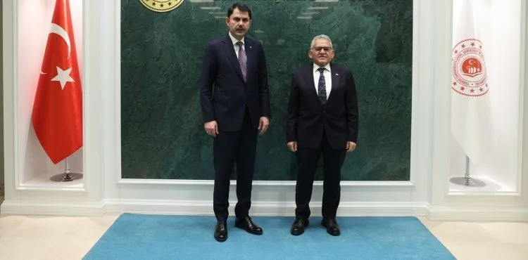 BAŞKAN BÜYÜKKILIÇ, ANKARA’DA BAKAN KURUM İLE PROJELERİ GÖRÜŞTÜ