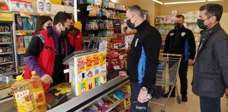 MELİKGAZİ ZABITASI MARKETLERDE FİYAT DENETİMİ YAPTI