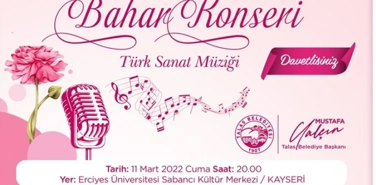 TALAS MUSİKİ CEMİYETİ’NDE İLK KONSER HEYECANI
