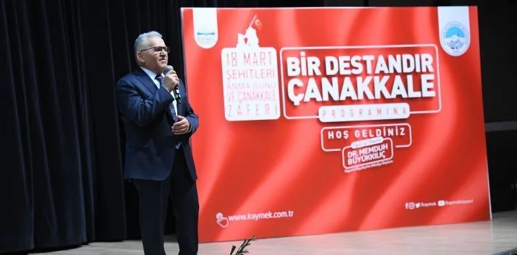 BAŞKAN BÜYÜKKILIÇ, KAYMEK’İN “ÇANAKKALE” RUHUNU YAŞATTIĞI PROGRAMA KATILDI