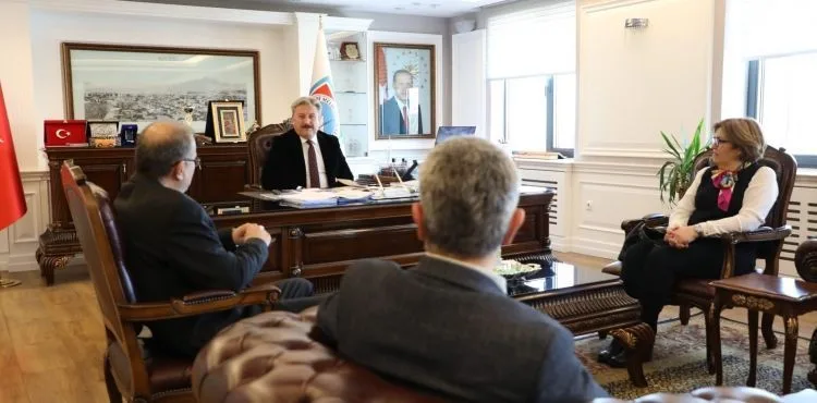 KAYSERİ ŞEHİR PLANCILARI ODASI’NDAN BAŞKAN PALANCIOĞLU’NA ZİYARET