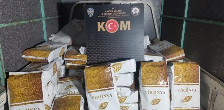 Kayseri merkezli 5 ilde kaçak sigara operasyonu