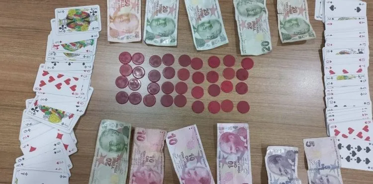 Kumar baskınında 30 bin 923 lira para cezası uygulandı