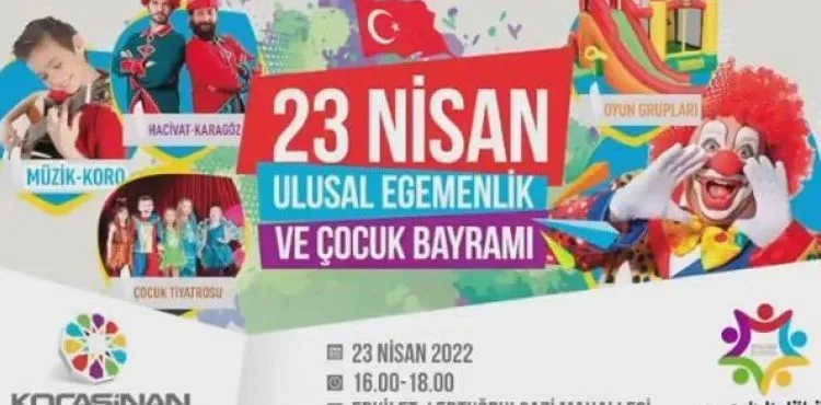 KOCASİNAN’DA DOLU DOLU 23 NİSAN
