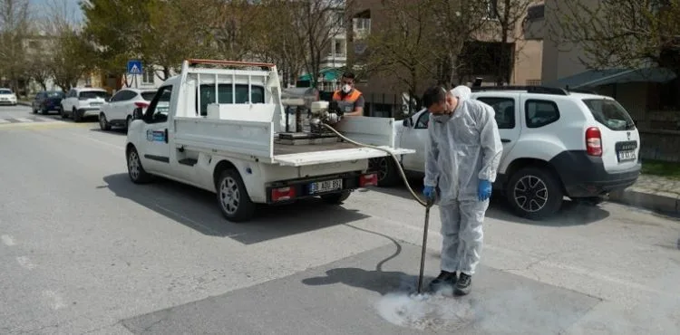 MELİKGAZİ, İLAÇLAMA ÇALIŞMALARINI SÜRDÜRÜYOR