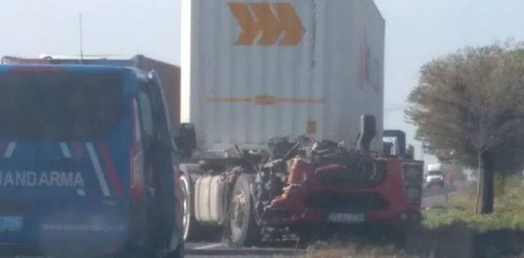 TIR Kazasında 1 kişi yaralandı