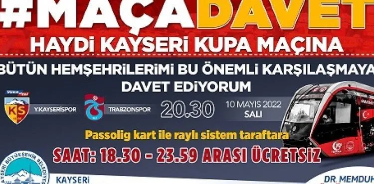 Kayserispor Taraftarına “Ücretsiz Ulaşım” Jesti