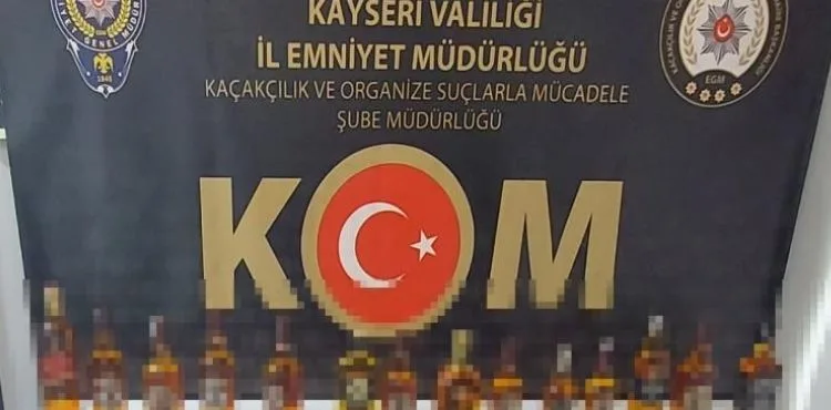 Kuaföre sahte alkol operasyonu: 1 gözaltı