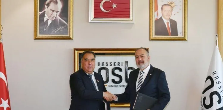 KAYSERİ OSB’DE TACİKİSTAN İLE İYİ NİYET METNİ