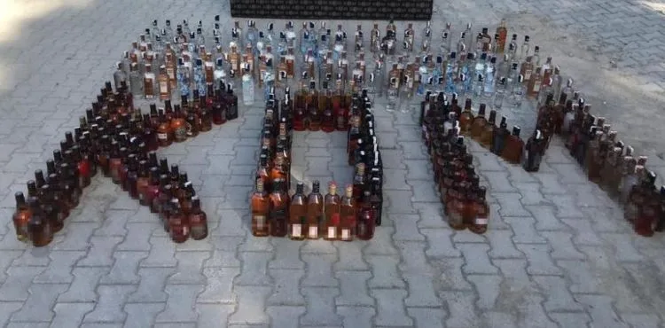 Kayseri'de sahte alkol operasyonu: 2 gözaltı
