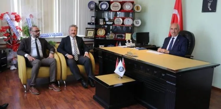 BAŞKAN PALANCIOĞLU'NDAN YENİ KESOB BAŞKANI ODAKIR’A HAYIRLI OLSUN ZİYARETİ