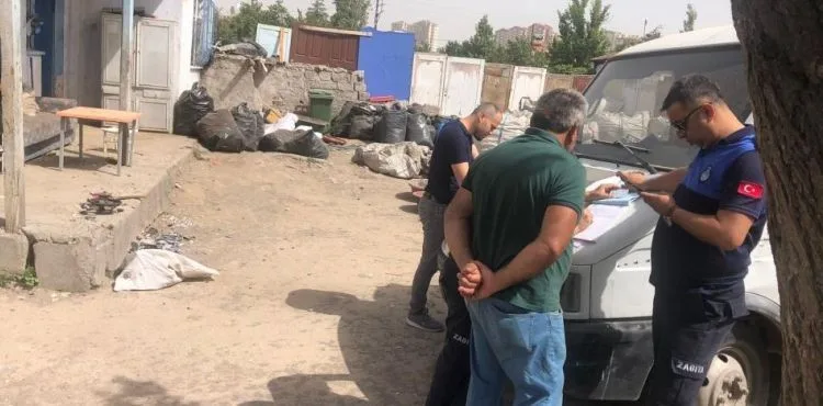 Çalınan 60 metrelik iletişim kablosu hurdacıda çıktı