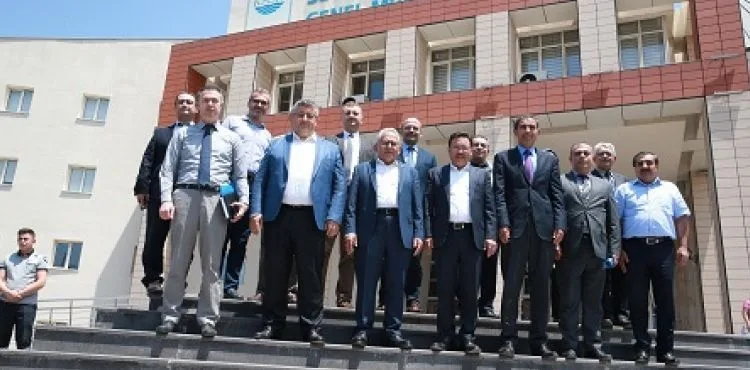 BAŞKAN BÜYÜKKILIÇ, VALİ ÇİÇEK İLE BİRLİKTE KASKİ’Yİ ZİYARET ETTİ