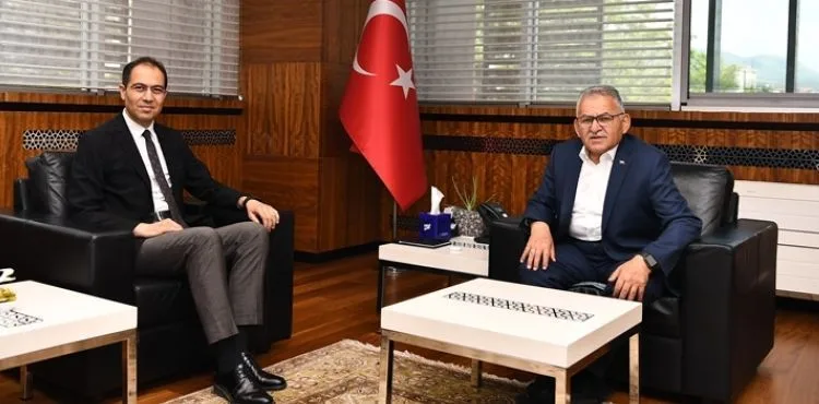BAŞKAN BÜYÜKKILIÇ, YENİ İL SAĞLIK MÜDÜRÜ ERŞAN'I KABUL ETTİ
