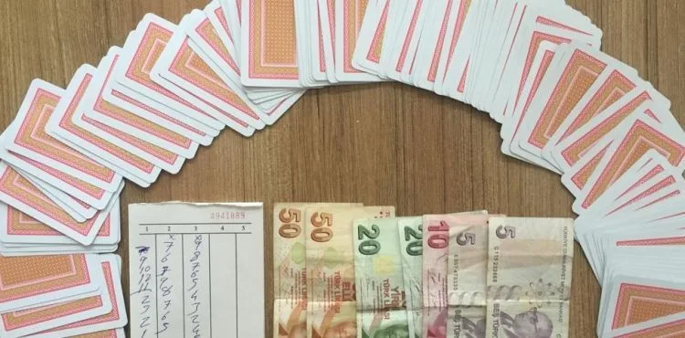 Kumar baskınında 12 bin 773 lira para cezası uygulandı