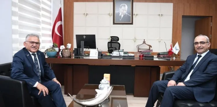 Başkan Büyükkılıç’tan ERÜ Tıp Fakültesi Başhekimine ziyaret