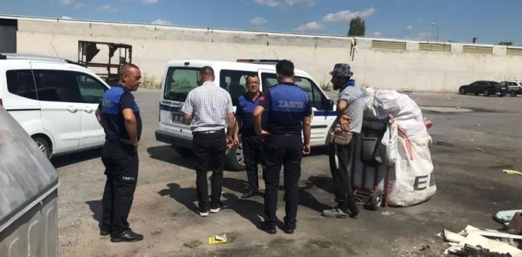 Kayseri’de çekçekli hurdacılara denetim