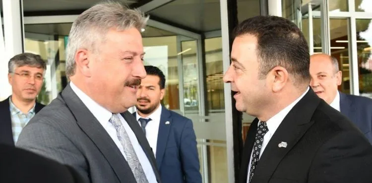 BAŞKAN PALANCIOĞLU, BAŞKAN YALÇIN’I ZİYARET ETTİ