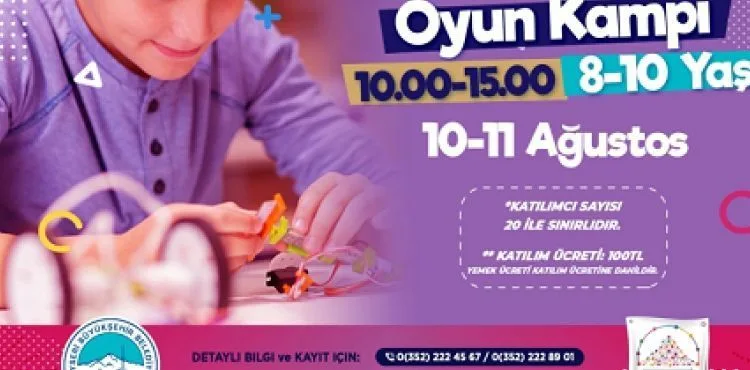 BÜYÜKŞEHİR’İN AĞUSTOS TEMATİK KAMPLARI İÇİN KAYITLAR BAŞLADI