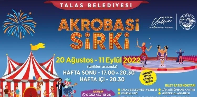 TALAS’TA SİRK HEYECANI