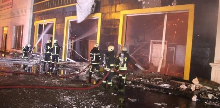 Kayseri'de fabrika yangını