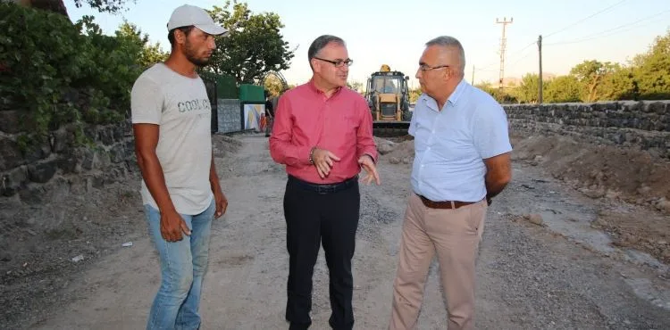 BAŞKAN ÖZDOĞAN ÇALIŞMALARI İNCELEDİ