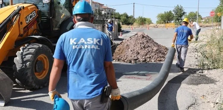 KASKİ’den Hacılar’a kanalizasyon hattı
