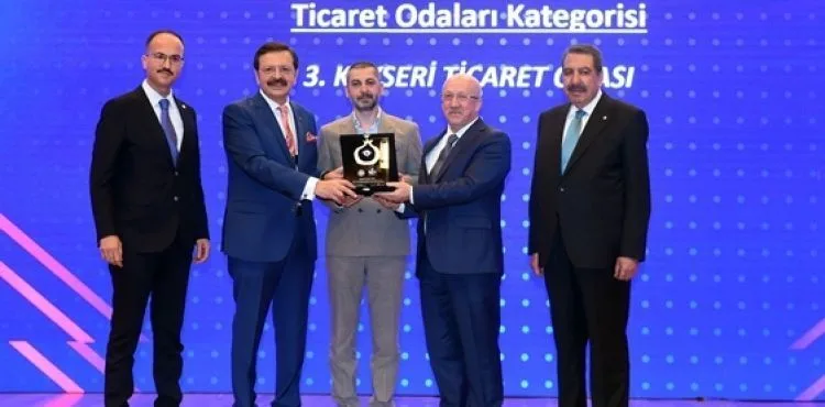 5 YILDIZLI AKREDİTE ODA OLAN KAYSERİ TİCARET ODASI’NA BİR ÖDÜL DAHA