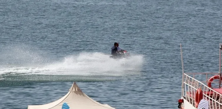 Kayseri'de Türkiye Su Jeti ve Flyboard Şampiyonası heyecanı başladı