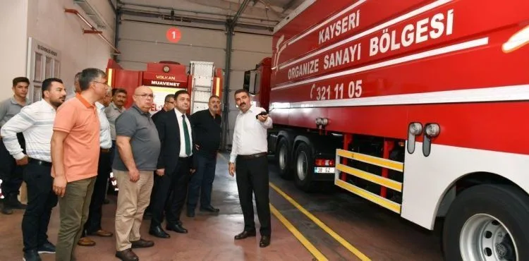 Başkan Yalçın: Kayseri OSB İtfaiyesi 7/24 hazır