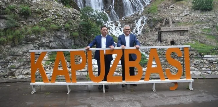 VALİ ÇİÇEK VE BAŞKAN BÜYÜKKILIÇ’TAN KAPUZBAŞI ŞELALELERİ’NE “TURİSTİK” DOKUNUŞLAR