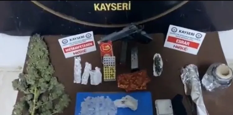 Hacılar’da narkotik operasyonu