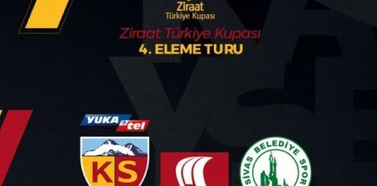 Kayserispor Türkiye Kupası 4’üncü Turunda Sivas Belediyespor ile eşleşti