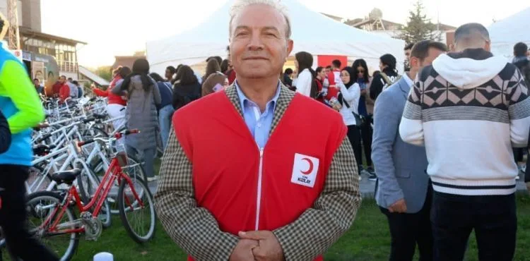 Kızılay Gönüllüleri Pedal Çevirdi