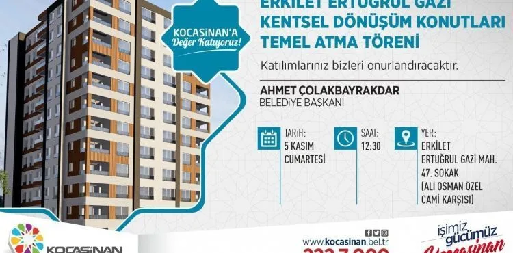 BAŞKAN ÇOLAKBAYRAKDAR’DAN KENTSEL DÖNÜŞÜM TÖRENİNE DAVET