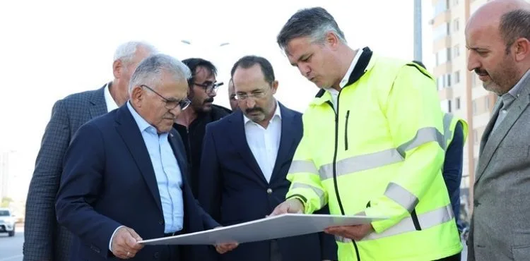BÜYÜKKILIÇ’TAN SİVAS BULVARI’NI KOCASİNAN BULVARI’NA BAĞLAYACAK YOLDA İNCELEME