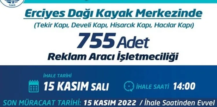 BÜYÜKŞEHİR’DEN İHALE