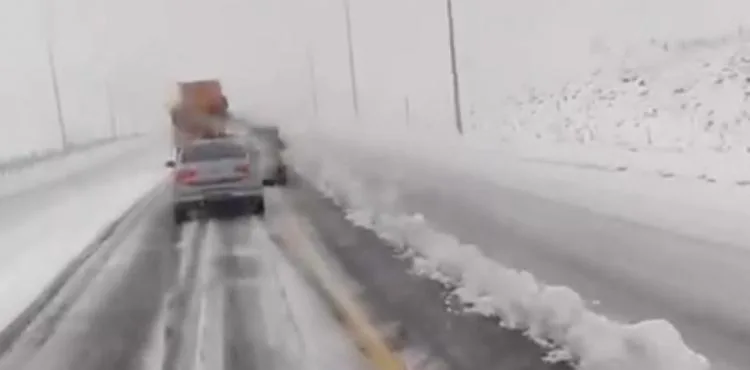 Erciyes Dağına kar yağdı