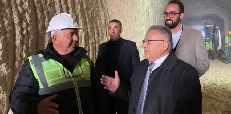 BAŞKAN BÜYÜKKILIÇ, YAPIMI DEVAM EDEN KAYADAN OYMA MÜZEYİ İNCELEDİ