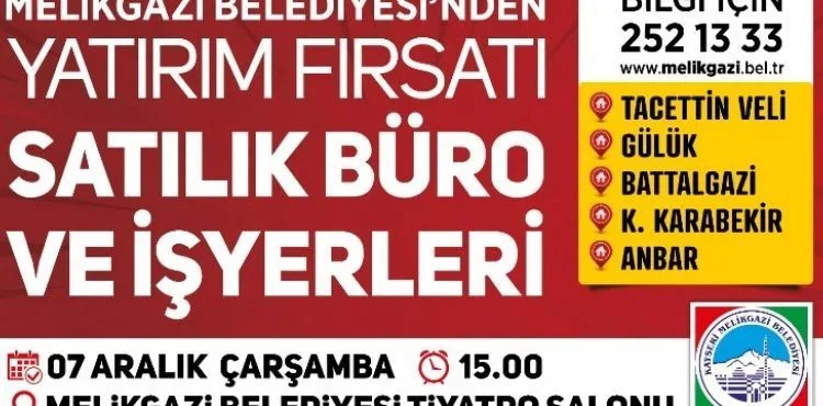 22 ADET OFİS VE İŞYERİ İHALESİ İÇİN SON 2 GÜN!
