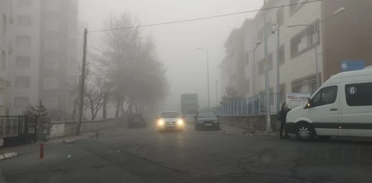 Sis ve pus Kayseri’de etkili oldu