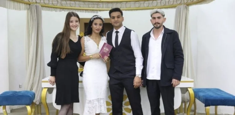 KOCASİNAN’DA BİR GÜNDE 22 ÇİFT, MUTLU VE HUZURLU YUVALARIN TEMELİNİ ATTI