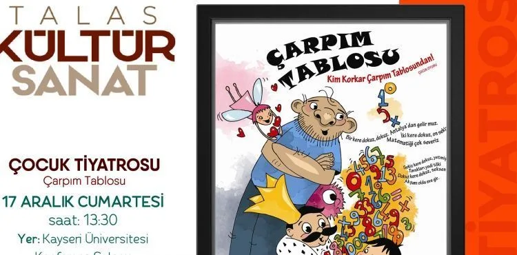 TALAS’TA CUMA YETİŞKİN, CUMARTESİ ÇOCUK TİYATROSU