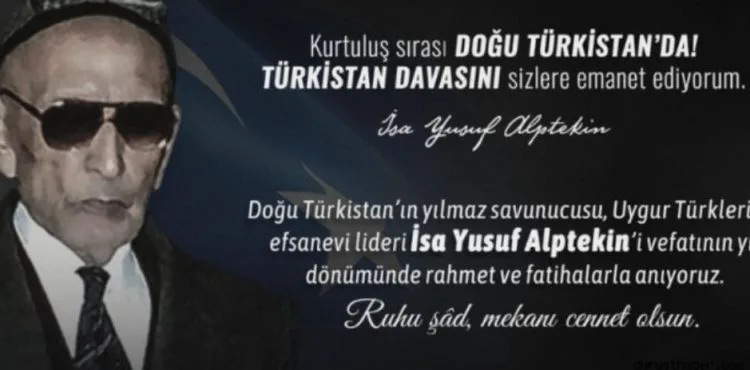 İsa Yusuf Alptekin'i vefatının 27.yıldönümünde andık