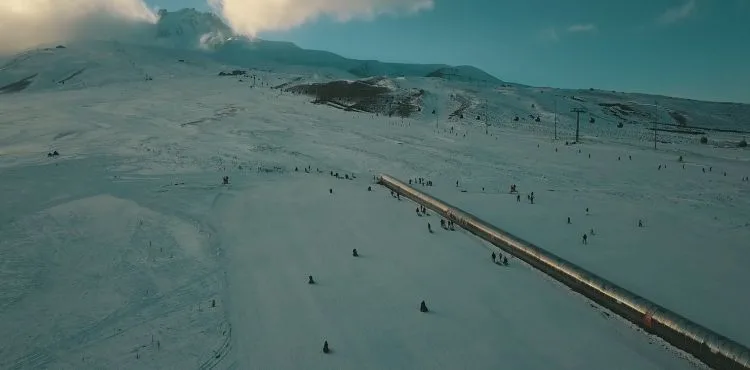 Erciyes’e turist akını